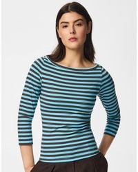 Pieces - 3/4 Sleeved Top - Lyst