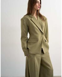 TOPSHOP - Getailleerde Blazer Met Schoudervullingen - Lyst