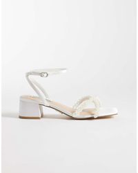Steve Madden - Gabby-P Block Heeled Sandal With Pearls - Lyst