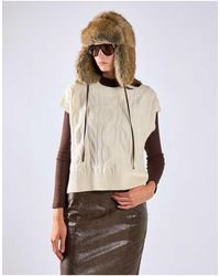 Glamorous - Cable Knit Tank Top - Lyst