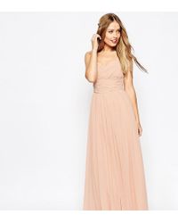 Lyst - Asos Maxi Dress in Pink