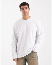 ASOS - – langärmliges oversize-t-shirt aus schwerem material - Lyst