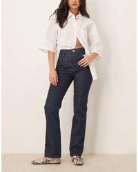 ASOS - Vaqueros Azules De Corte Recto Estilo Años 90 Con Acabado De Purpurina De - Lyst