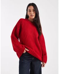 ASOS - – gerippter longline-pullover - Lyst