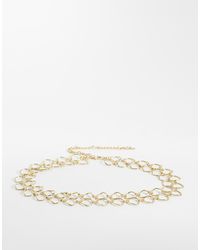 Mango - Hoop Chain Belt - Lyst