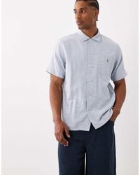 Polo Ralph Lauren - Icon Logo Short Sleeve Striped Print Shirt - Lyst