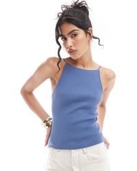 ASOS - Rolled Edge Strappy Back Cami Top - Lyst