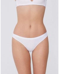 Tezenis - Plain Colour Cotton Brazilian Briefs - Lyst