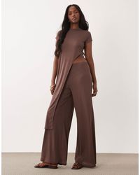ASOS - Sheer Onion Skin Wide Leg Trouser Co-Ord - Lyst