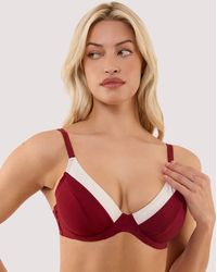 Wolf & Whistle - Stasia Fuller Bust Underwired Bikini Top - Lyst