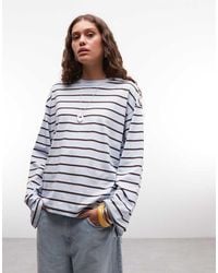 Monki - Boxy Long Sleeve Top - Lyst