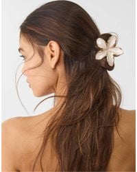 Stradivarius - Pack Of 3 Floral Hair Clips - Lyst