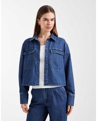 Vero Moda - Utility Pocket Denim Shirt - Lyst