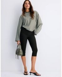 Stradivarius - Oversize Striped Long Sleeve T-shirt - Lyst