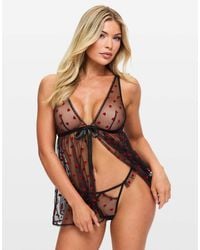 Ann Summers - Queen Of Hearts Crotchless Babydoll Set - Lyst