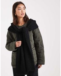 Object - Bufanda Negra Con Capucha De Punto Supersuave De - Lyst