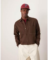 ASOS - Chaqueta Corta Extragrande Estilo Camisa De Estilo Worker De - Lyst