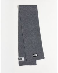 The North Face Box Logo Knitted Scarf - Gray