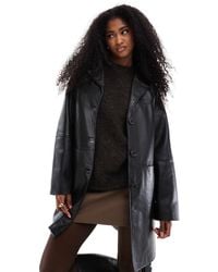 ASOS - Mid Length Real Leather Jacket - Lyst