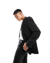 ASOS - Giacca Da Abito Slim Nera - Lyst