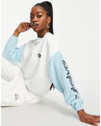Sudadera blanca con capucha para hombre Quiksilver. Moda urbana online