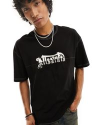 AllSaints - Splintered Short Sleeve Crew Neck T-shirt - Lyst