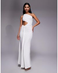 Missy Empire Exclusive Extreme Cut Away Side Boob Dress in Black | Lyst