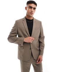 ASOS - – schmal geschnittene anzugjacke aus twill - Lyst