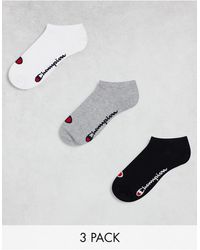 Champion - 3 Pack Ankle Socks - Lyst