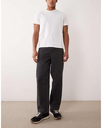 ASOS - Loose Straight Textured Jeans - Lyst