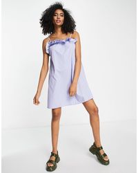 Vero Moda - Ruffle Detail Cami Mini Dress - Lyst