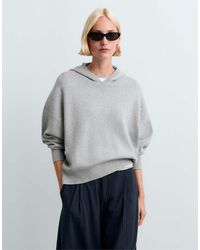 Oysho - Cotton-blend Knit Hoodie - Lyst