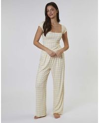 Loungeable - Gingham Heart Printed Cami And Wide Leg Trouser Set - Lyst