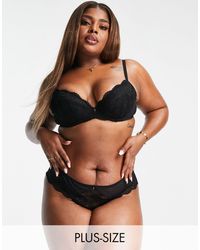 Ann Summers - Curve Sexy Lace Planet Nylon Blend Brazilian Brief - Lyst