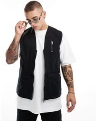 Criminal Damage - Cargo Vest With Army Pockets - Lyst