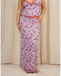 Going Somewhere - Mesh Stretch Maxi Skirt - Lyst