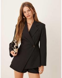 ASOS - Tailored Nipped Waist Blazer With Cut Away Hem - Lyst