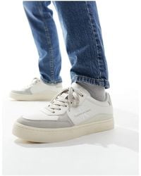 Calvin Klein - Leather Low Cupsole Sneakers - Lyst
