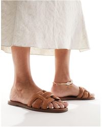 ALDO - Elanaa Padded Flat Sandals - Lyst