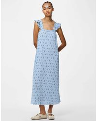 Pieces - Robe mi-longue - clair - Lyst