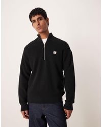 Calvin Klein - Pull en maille gaufrée et col zippé - Lyst