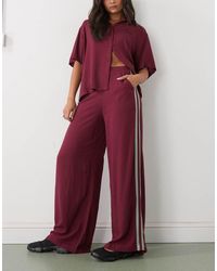 RVCA - Syd Stripe Cotton Blend Trousers - Lyst