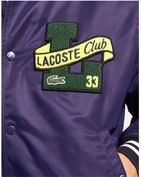Lacoste Green Golf Le Fleur Edition Varsity Bomber Jacket, $533, SSENSE