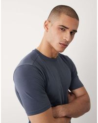 River Island - Muscle Fit T-shirt - Lyst