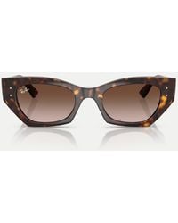 Ray-Ban - Zena Irregular Sunglasses With Lens - Lyst