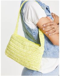 Yellow Beach bag tote and straw bags for Women | Lyst