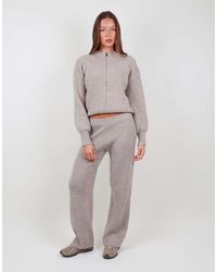 SIMMI - Ribbed Knitted Trousers - Lyst