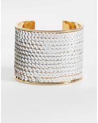 Reclaimed Vintage - Sequined Cuff Bangle - Lyst