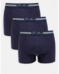 Threadbare - – 3er-pack boxershorts aus baumwolle - Lyst