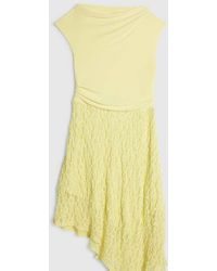 River Island - Lace Hybrid Drape Dress - Lyst